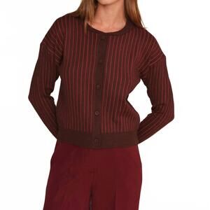 NEW DELUC moe cardigan in cacao